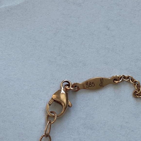 Jacquie Aiche Pave diamond and Kunzite center stone  rose-gold necklace. - Picture 16 of 16